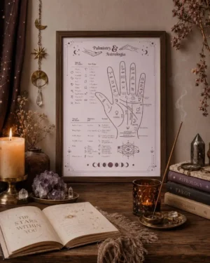 Palmistry & Astrology Poster Cheat Sheet