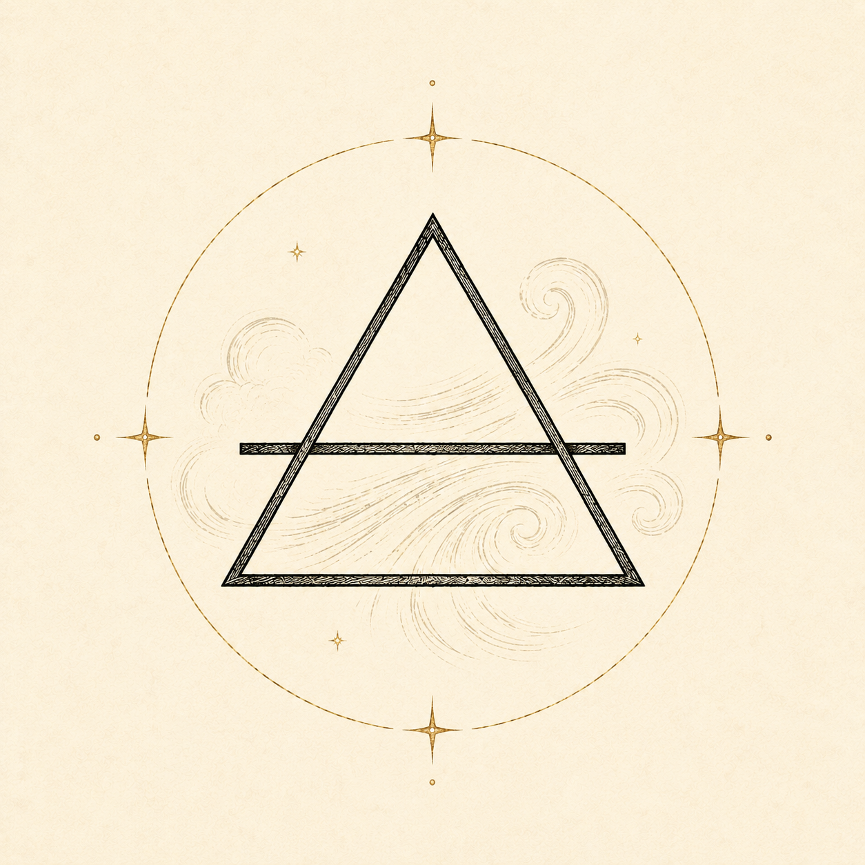 Air alchemy symbol