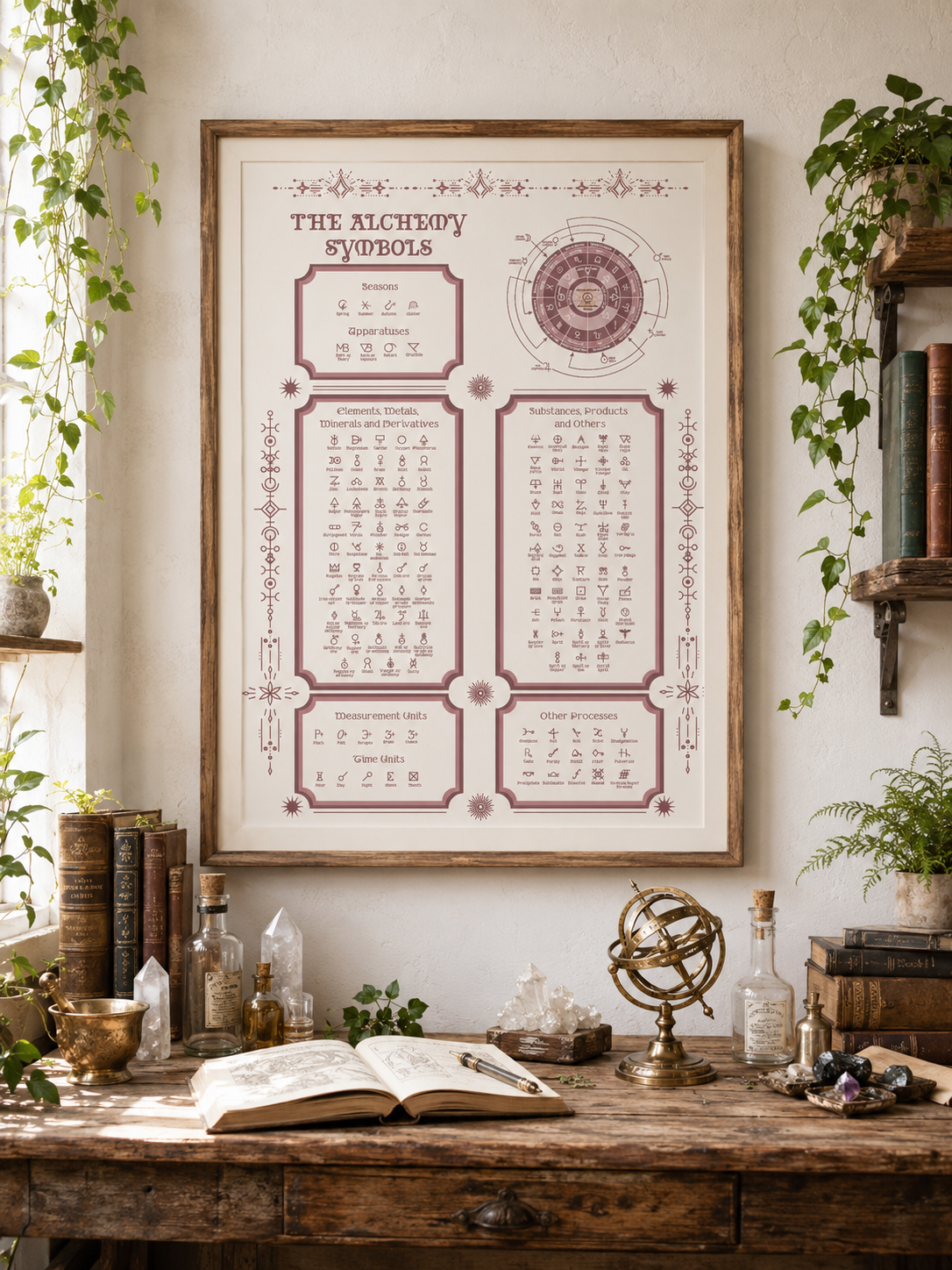 Light vertical alchemy poster artwork