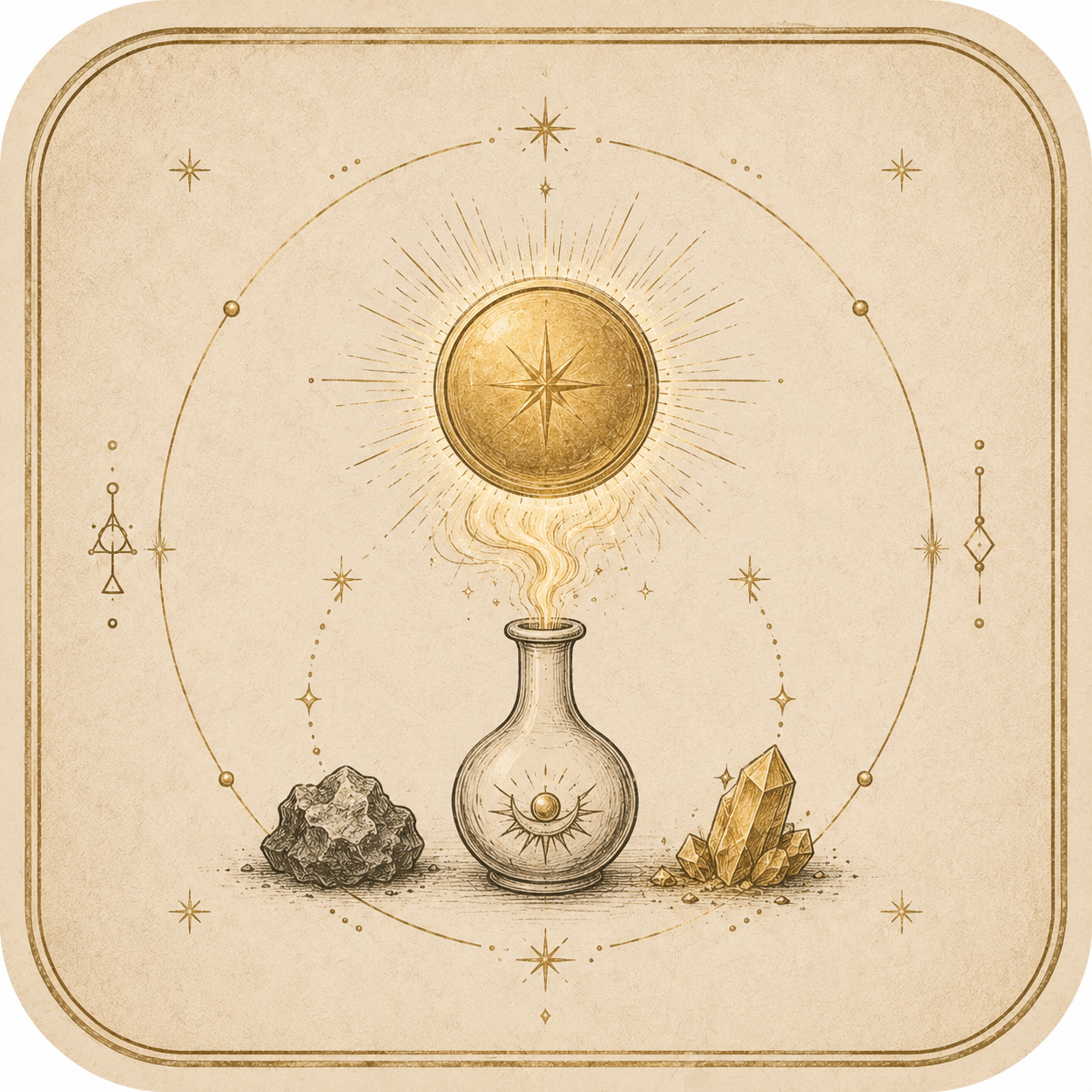 Inner gold alchemy icon
