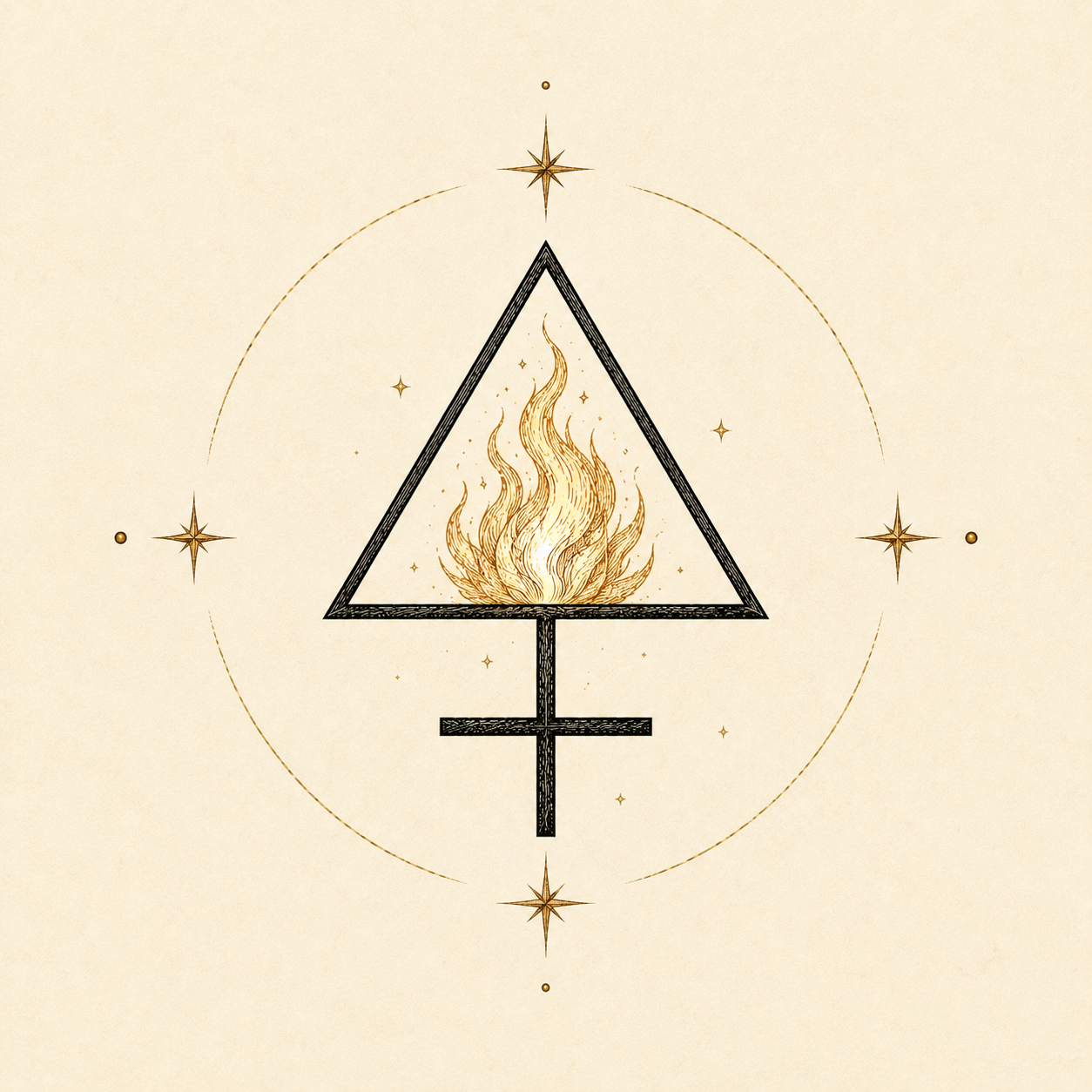 Sulfur alchemy symbol